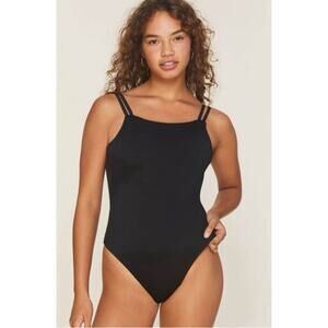 Andie The Rockaway One-Piece Swimsuit in Black sz S